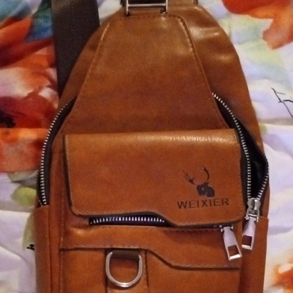 Brown Men's Sling Bag